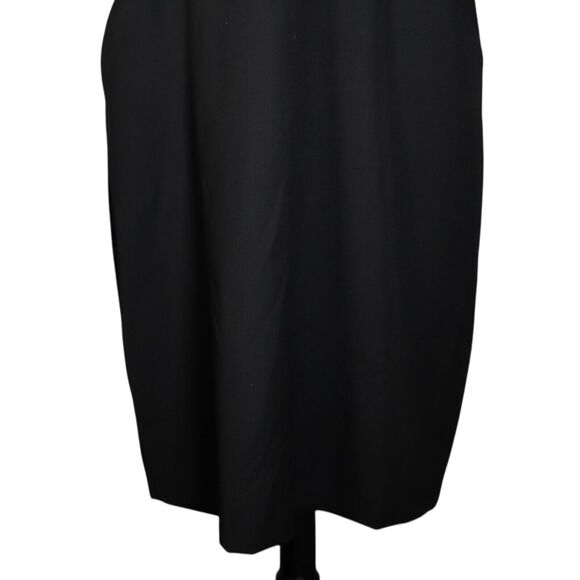 J. Crew Women's Dress Black Wool Blend Pockets Sheath Lined Formal Party Size 20 - Picture 6 of 8